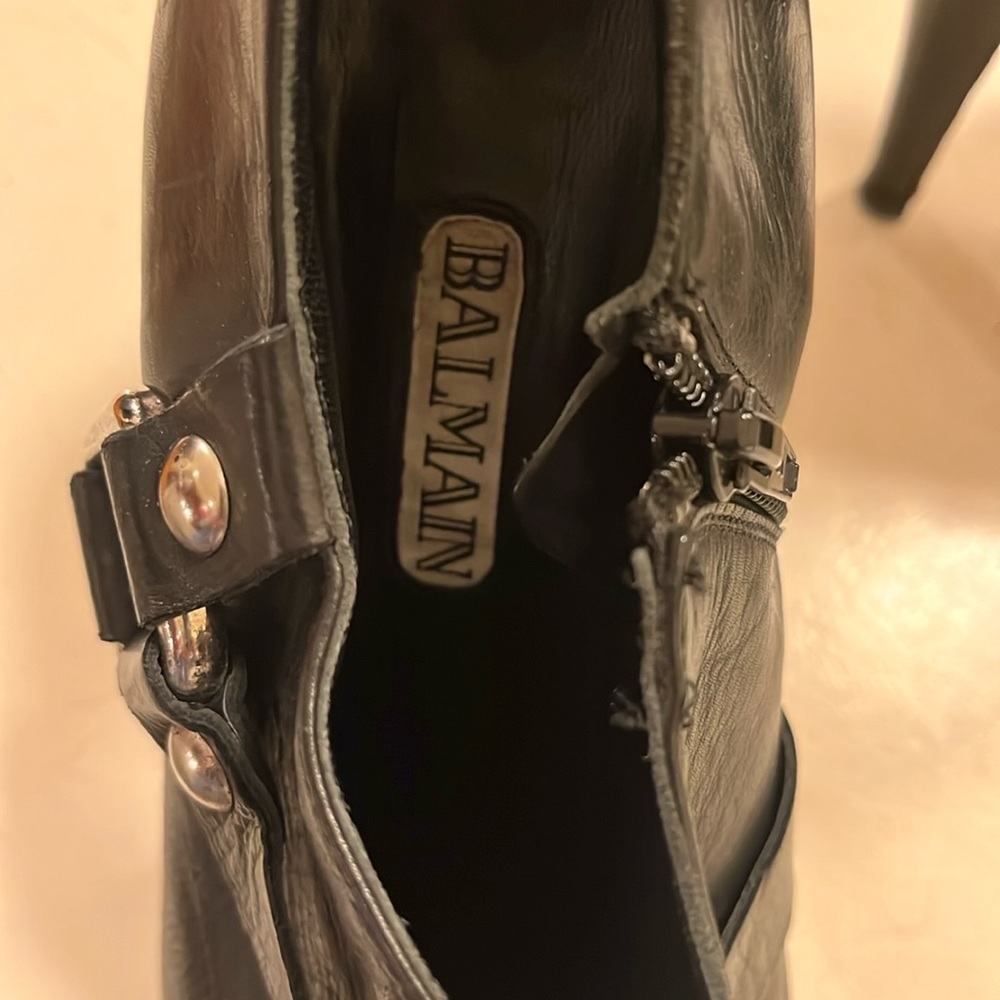 High heeled balmain shoes
